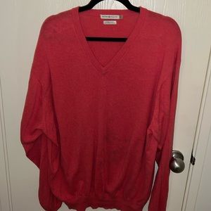 Peter Millar heather pink sweater xl